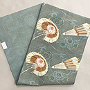 松原工房 菊と番傘文様の名古屋帯 帯裏