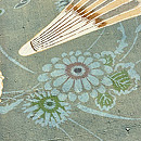 松原工房 菊と番傘文様の名古屋帯 質感・風合