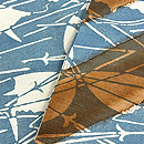 松原工房 松葉と銀杏文様の名古屋帯 質感・風合