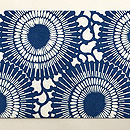 松原工房 松原良夫作 丸みを帯びた牡丹唐草名古屋帯 前柄