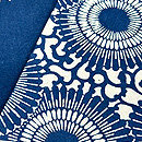 松原工房 松原良夫作 丸みを帯びた牡丹唐草名古屋帯 質感・風合