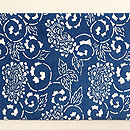 松原工房 松原八光作 細かい牡丹唐草名古屋帯 前柄