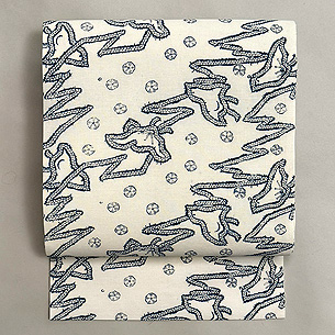 松原工房 千鳥文様の名古屋帯