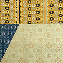 龍村平蔵製 寄せ裂の袋帯 前柄