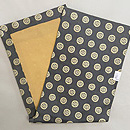 たつむら製「糸屋輪宝文」開き名古屋帯　帯裏