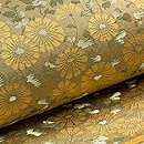 金蘭菊文様丸帯　質感・風合