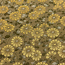 金蘭菊文様丸帯　質感・風合