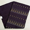 更紗文様の開き名古屋帯　帯裏