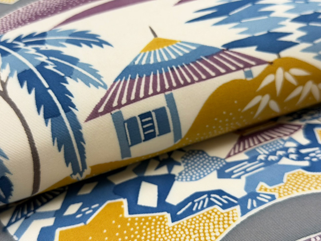 地紙文の紅型名古屋帯 44,000円(税込)帯25-10-09 | アンティーク