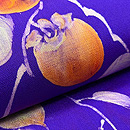 江戸柿の染め名古屋帯　質感・風合