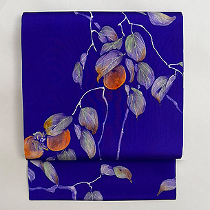 江戸柿の染め名古屋帯