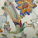 鳳凰牡丹文様の袋帯 前柄