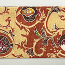 柘榴唐草文紬名古屋帯　前柄