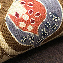 柘榴唐草文紬名古屋帯　質感・風合