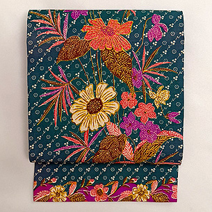 ペカロンガンバティック名古屋帯