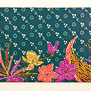 ペカロンガンバティック名古屋帯　前柄