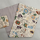 江戸期唐織袈裟解き付帯　帯裏