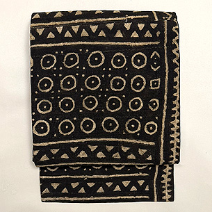 マリ共和国の泥染木綿の名古屋帯