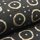 マリ共和国の泥染木綿の名古屋帯　質感・風合