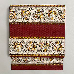 ヨーロッパ更紗花束横段の名古屋帯