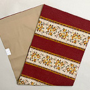 ヨーロッパ更紗花束横段の名古屋帯　帯裏