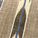 江戸期手績み糸で織った矢羽文様名古屋帯　質感・風合