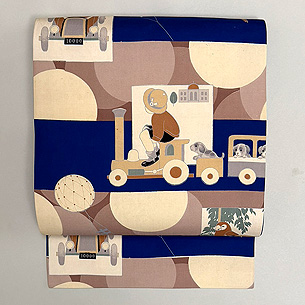 おもちゃ柄の名古屋帯