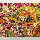 絵画タッチの名古屋帯　前柄