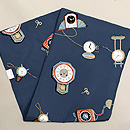 時計文様の帯　帯裏