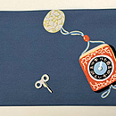 時計文様の帯　前柄