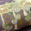 文芸文様の帯　質感・風合