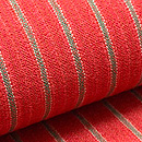 ホームスパンの縞唐山帯　質感・風合