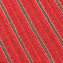 ホームスパンの縞唐山帯　質感・風合