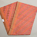 桃色のインドサリーの帯　帯裏