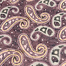 ペイズリー文様のサリーの帯　質感・風合