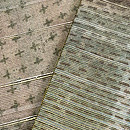 金糸銀糸のサリー帯　質感・風合