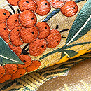 豪華な菊刺繍丸帯くずし名古屋帯　質感・風合