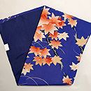 色紅葉文の名古屋帯　帯裏