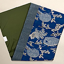 江戸縮鳥尽くし文様の名古屋帯　帯裏