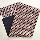 紫紺染め木綿の名古屋帯　帯裏