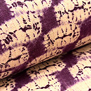 紫紺染め木綿の名古屋帯　質感・風合