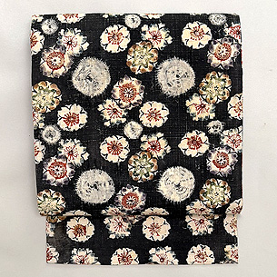 古澤万千子作　型絵染め桜の名古屋帯