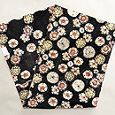 古澤万千子作　型絵染め桜の名古屋帯　帯裏