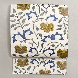 白地スザニの名古屋帯