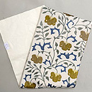 白地スザニの名古屋帯　帯裏