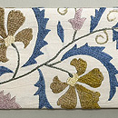 白地スザニの名古屋帯　前柄