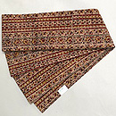 インド更紗の半巾帯　帯裏