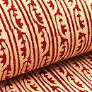 インド更紗の半巾帯　質感・風合