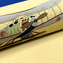 乗り物シリーズ柄の名古屋帯　質感・風合