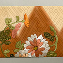 大輪菊文様刺繍の名古屋帯　前柄